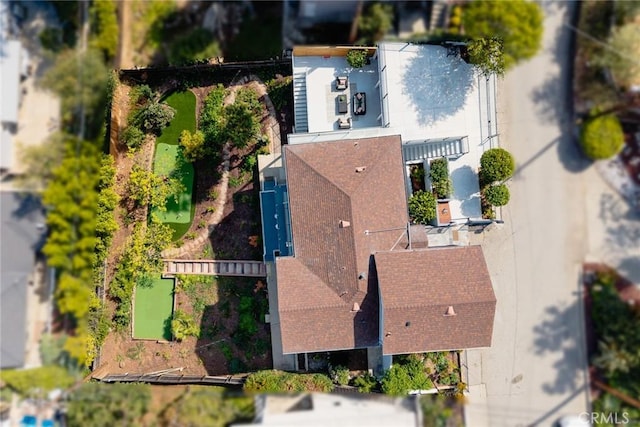 334 Anita Dr, Pasadena, CA 91105 - view from above of property