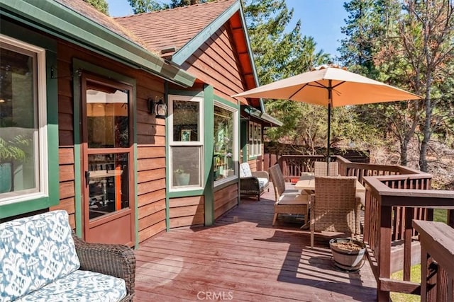 2605 Fryers Way, Mount Shasta, CA 96067 - view of wooden terrace