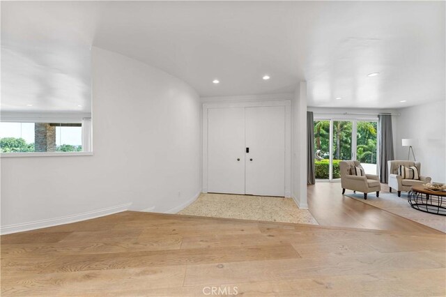 950 S Spring Meadow Dr, West Covina, CA 91791 - entryway featuring baseboards, recessed lighting, and wood finished floors
