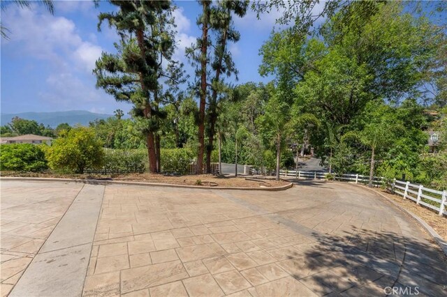 950 S Spring Meadow Dr, West Covina, CA 91791 - view of patio / terrace with view of wooded area