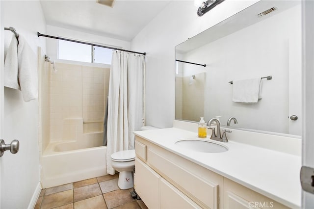 27304 Mystical Springs Dr, Corona, CA 92883 - full bathroom featuring shower / bath combo with shower curtain, vanity, toilet, and baseboards