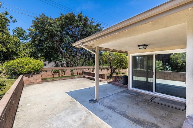 view of patio / terrace featuring a fenced backyard