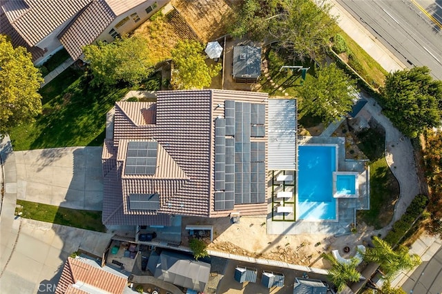 birds eye view of property