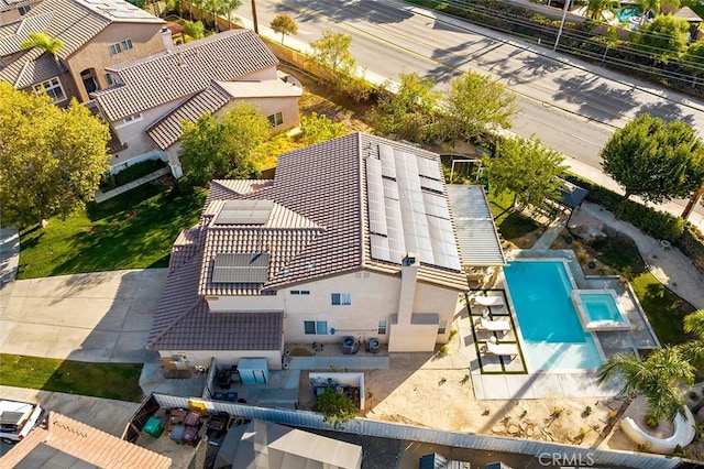 drone / aerial view
