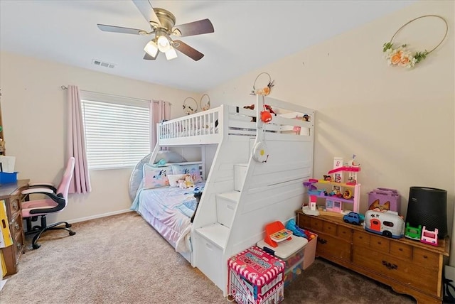 10969 Elkwood Cir, Riverside, CA 92503 - bedroom featuring carpet floors, a ceiling fan, and baseboards