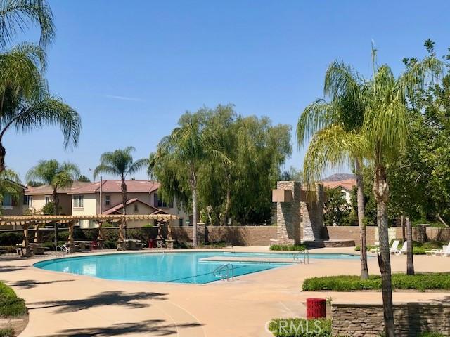 10969 Elkwood Cir, Riverside, CA 92503 - community pool featuring a patio