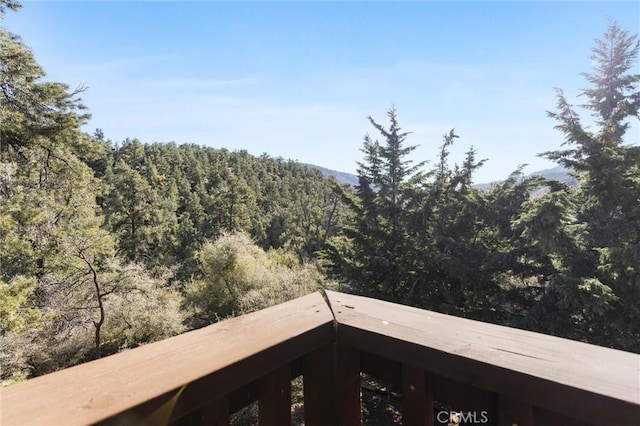 14521 Voltaire Dr, Pine Mountain Club, CA 93222 - view of mountain backdrop featuring a heavily wooded area
