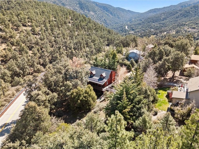 14521 Voltaire Dr, Pine Mountain Club, CA 93222 - view of subject property featuring a forest and a mountain backdrop