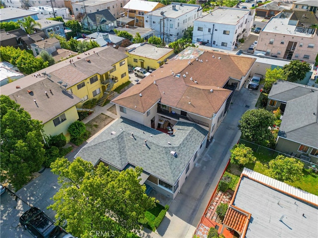 bird's eye view with a residential view