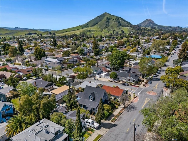 1811 Chorro St, San Luis Obispo, CA 93401 - drone / aerial view with a residential view and a mountain view