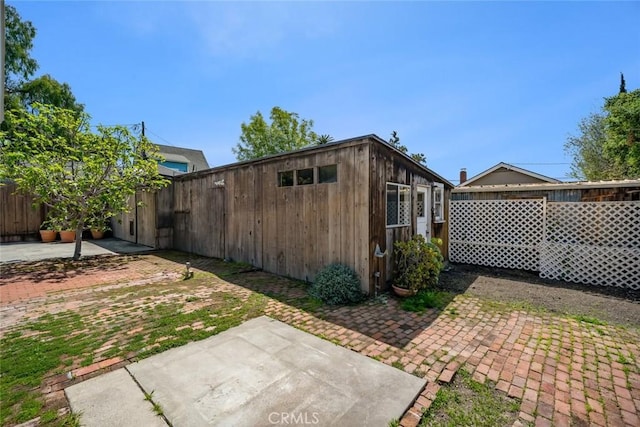 1811 Chorro St, San Luis Obispo, CA 93401 - view of outdoor structure with a fenced backyard