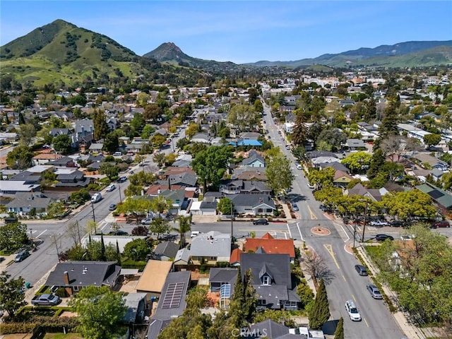 1811 Chorro St, San Luis Obispo, CA 93401 - drone / aerial view with a residential view and a mountain view