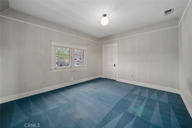 1811 Chorro St, San Luis Obispo, CA 93401 - spare room with visible vents, baseboards, and carpet floors