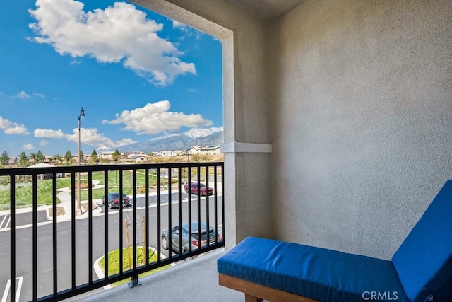 16540 Wyndham Ln Unit 10, Fontana, CA 92336 - balcony featuring a mountain view