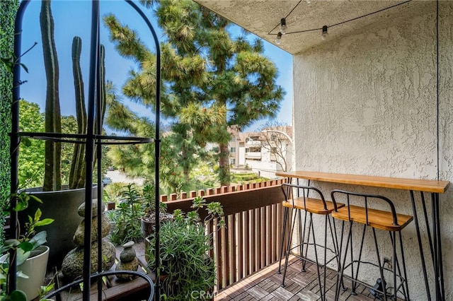 view of balcony