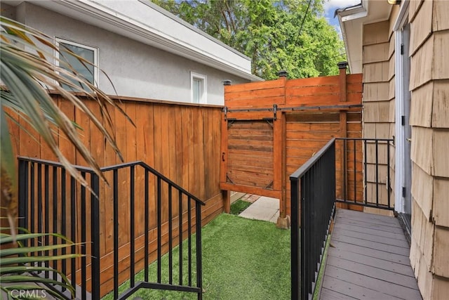 exterior space with fence