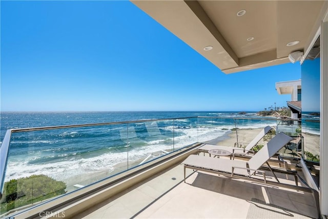 31091 Coast Hwy, Laguna Beach, CA 92651 - balcony with a beach view and a water view