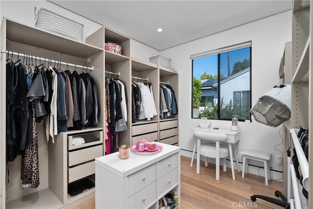 4739 Ventura Canyon Ave, Sherman Oaks, CA 91423 - spacious closet featuring light wood finished floors