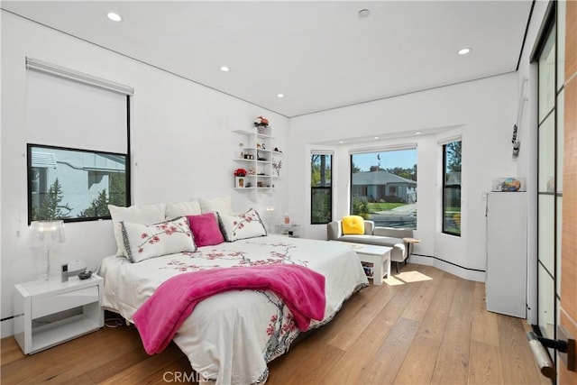 4739 Ventura Canyon Ave, Sherman Oaks, CA 91423 - bedroom featuring recessed lighting and hardwood / wood-style flooring