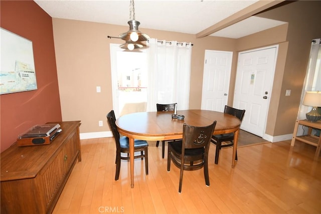 16700 Yukon Ave Unit 204, Torrance, CA 90504 - dining area featuring light wood-type flooring, baseboards, and a ceiling fan