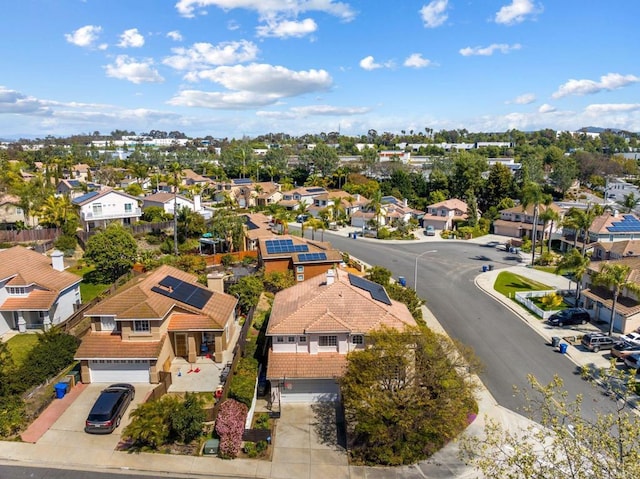 drone / aerial view featuring a residential view