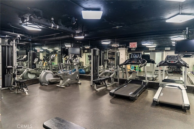view of gym