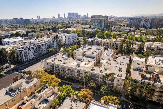 aerial view featuring a view of city