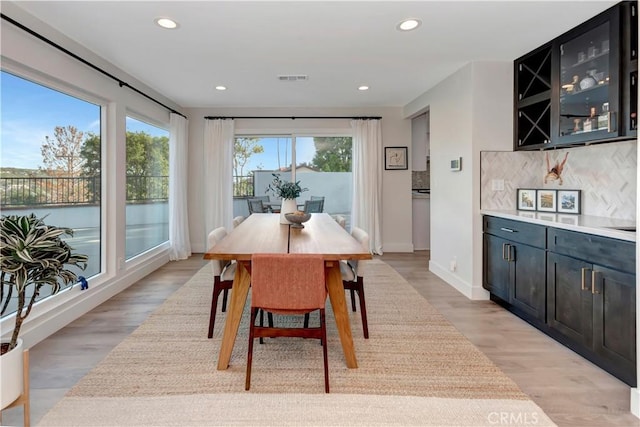 32152 Via Carlos, San Juan Capistrano, CA 92675 - dining space with recessed lighting and light wood-style flooring