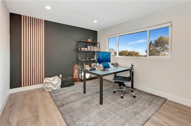 32152 Via Carlos, San Juan Capistrano, CA 92675 - office area with wood finished floors and recessed lighting