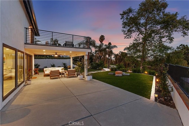32152 Via Carlos, San Juan Capistrano, CA 92675 - patio / terrace featuring an outdoor hangout area, a patio area, and a fenced backyard