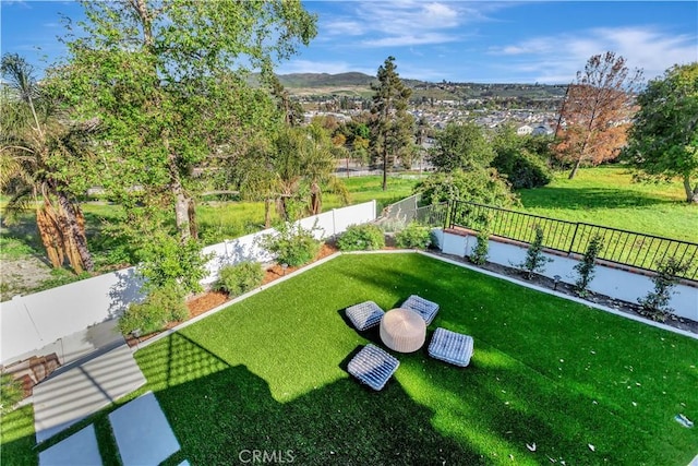 32152 Via Carlos, San Juan Capistrano, CA 92675 - fenced backyard featuring a mountain view