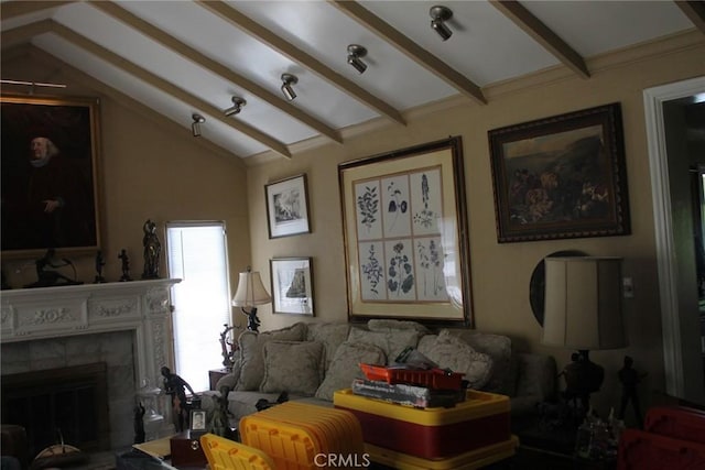 2859 Effie St, Los Angeles, CA 90026 - living area featuring a tile fireplace
