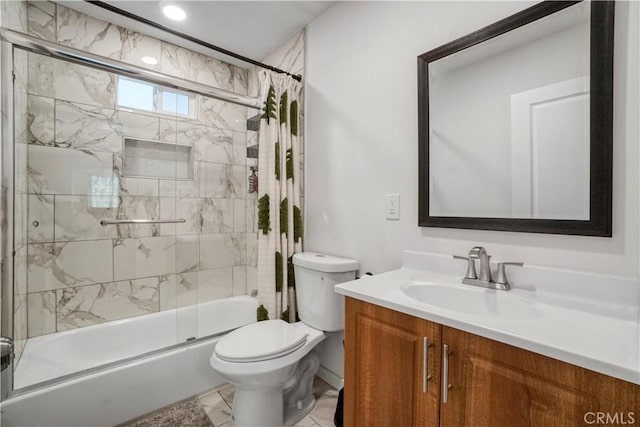 14320 Osborne St, Panorama City, CA 91402 - full bath featuring toilet, shower / bath combination with glass door, and vanity