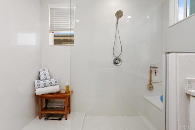 full bathroom featuring a shower
