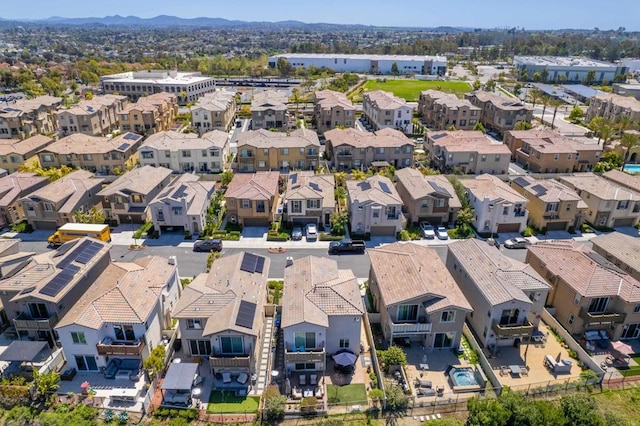 bird's eye view featuring a residential view