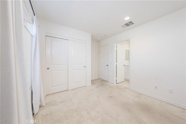 1245 Oliva Ct, Duarte, CA 91010 - unfurnished bedroom with light carpet, a closet, and ensuite bathroom