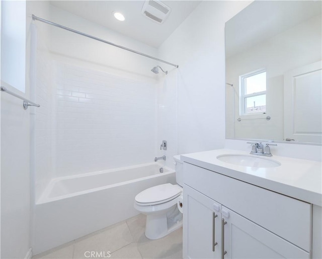 1245 Oliva Ct, Duarte, CA 91010 - full bath featuring vanity, bathing tub / shower combination, and tile patterned flooring