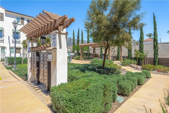 1245 Oliva Ct, Duarte, CA 91010 - view of community with mail area and a pergola