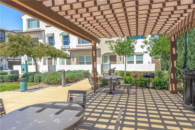 1245 Oliva Ct, Duarte, CA 91010 - view of patio with a pergola