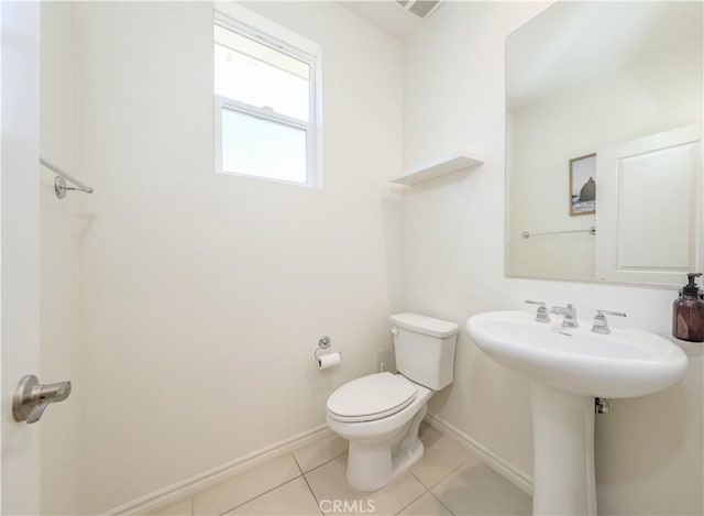 1245 Oliva Ct, Duarte, CA 91010 - half bath with toilet and tile patterned flooring