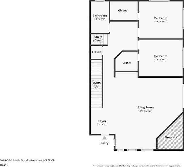 28018 Peninsula, Lake Arrowhead, CA 92352 - view of home floor plan