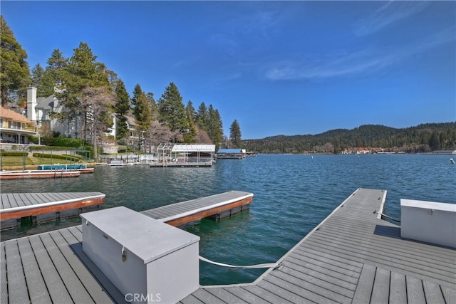 28018 Peninsula, Lake Arrowhead, CA 92352 - dock area featuring a water view
