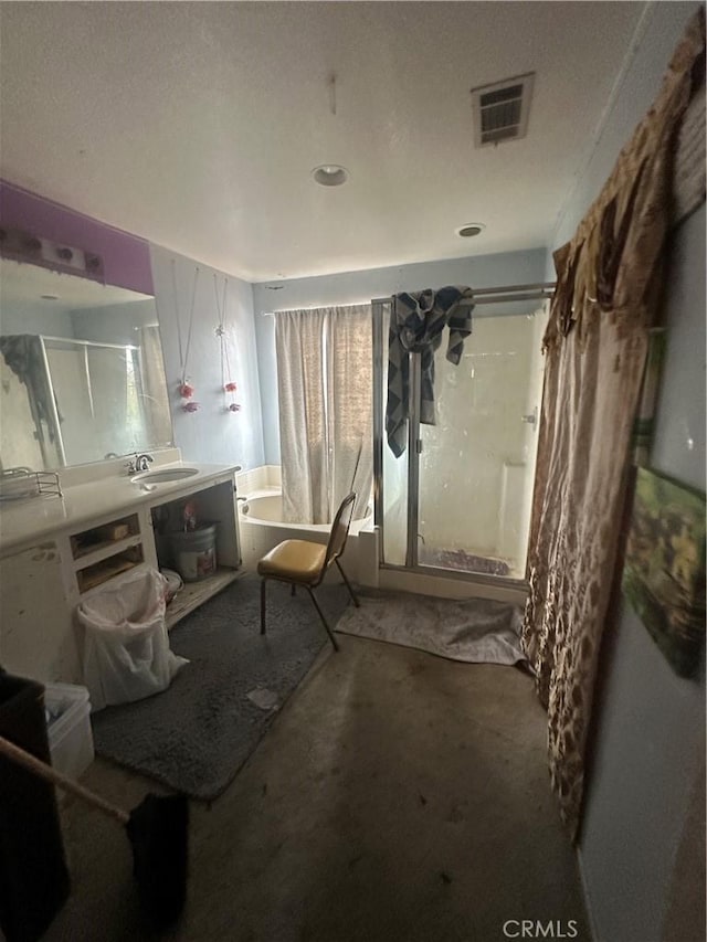 miscellaneous room featuring a sink and visible vents