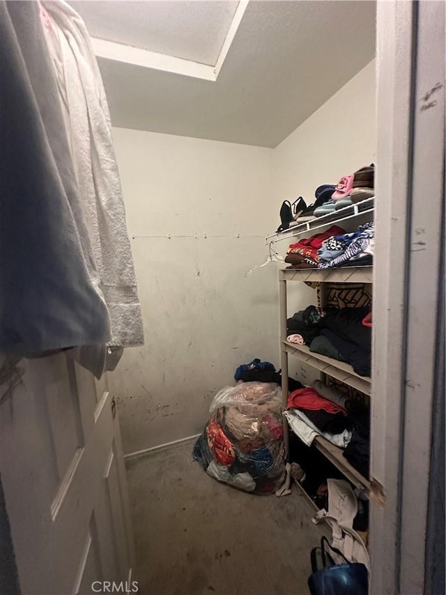 view of storage room