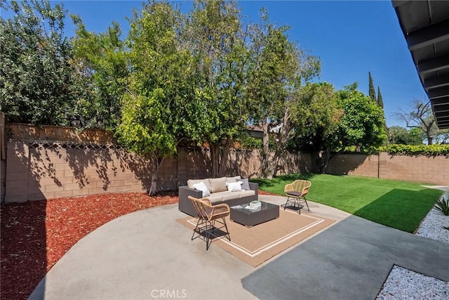 13807 Wyandotte St, Van Nuys, CA 91405 - view of patio with an outdoor hangout area