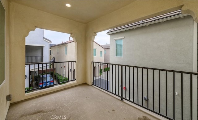 view of balcony
