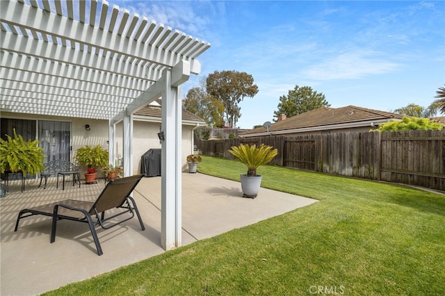 1400 Genoa Way, Santa Maria, CA 93455 - view of patio / terrace with a pergola and a fenced backyard