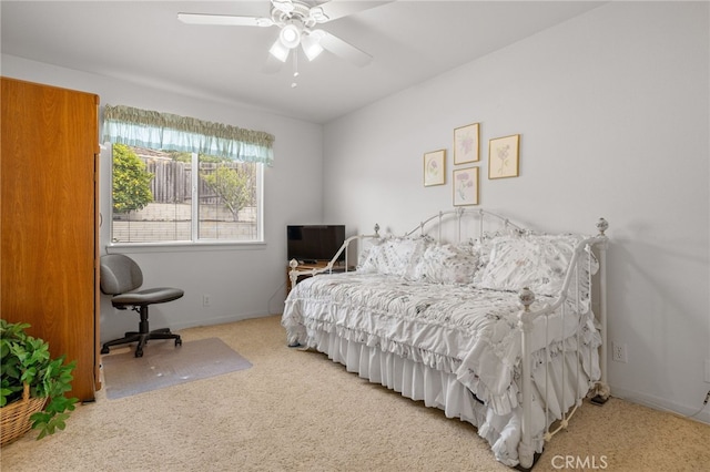 1400 Genoa Way, Santa Maria, CA 93455 - bedroom with baseboards, a ceiling fan, and carpet floors