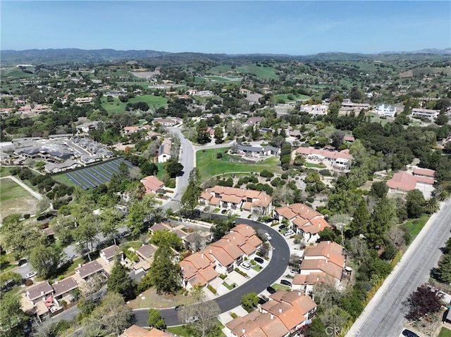 bird's eye view with a residential view