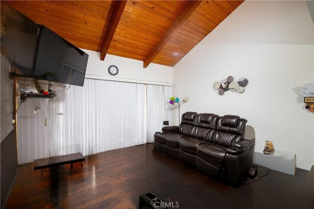 8601 International Ave Unit 265, Canoga Park, CA 91304 - living room with wood finished floors and wood ceiling
